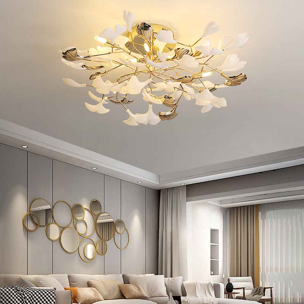 Plafonnier Olivia Métal Blanc LED 54W