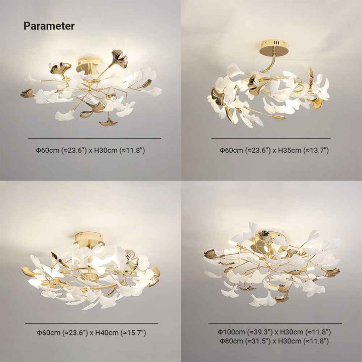 Plafonnier Olivia Métal Blanc LED 54W
