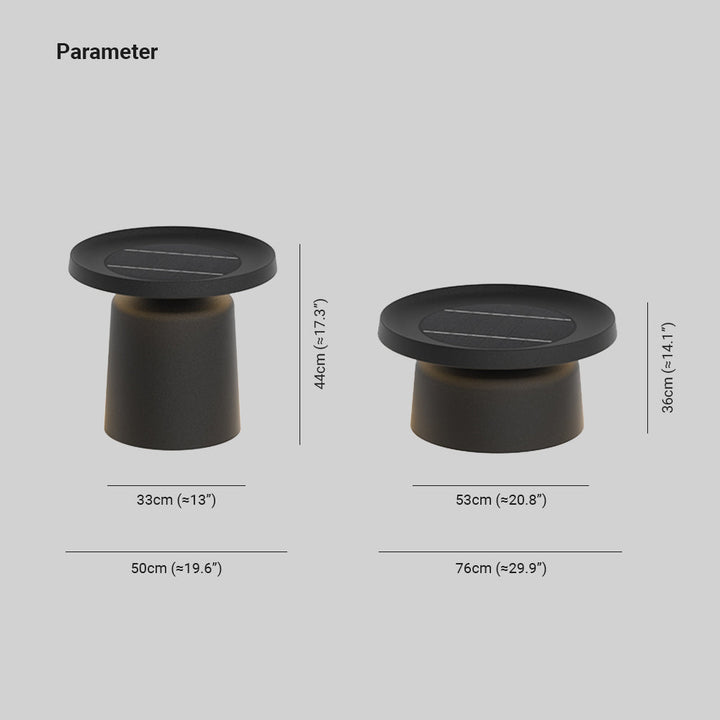 Ray Lampadaire Table Moderne, Métal, Noir, Allée - Neutralighting