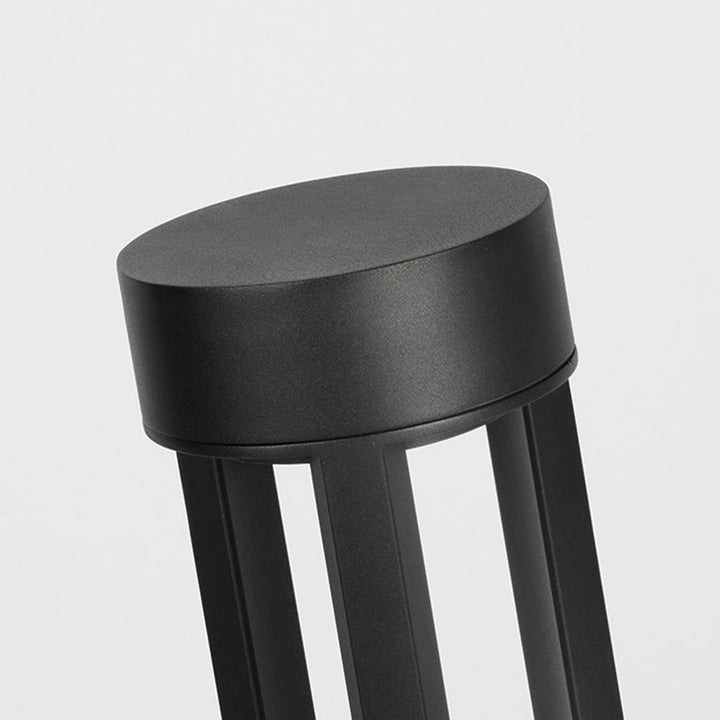 Ray Borne Extérieure Cylindre Minimalisme, Métal, Noir, Cour - Neutralighting