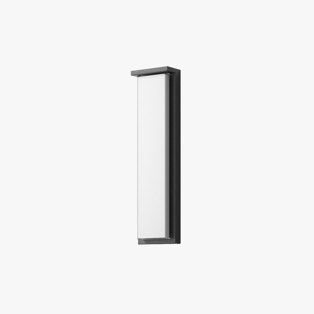 Ray Applique Murale Rectangulaire Nordique, Câble/Solaire, Métal, Noir, Éxtérieur - Neutralighting