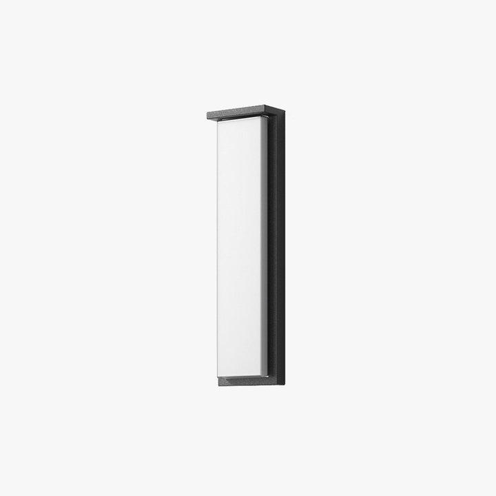 Ray Applique Murale Rectangulaire Nordique, Câble/Solaire, Métal, Noir, Éxtérieur - Neutralighting
