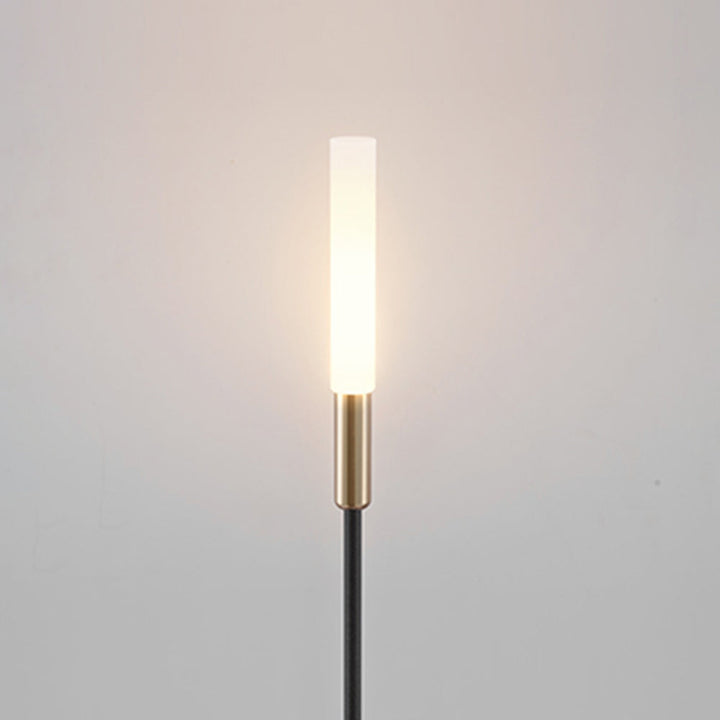 Isha Borne Extérieure Roseau Moderne Noir Allée - Neutralighting