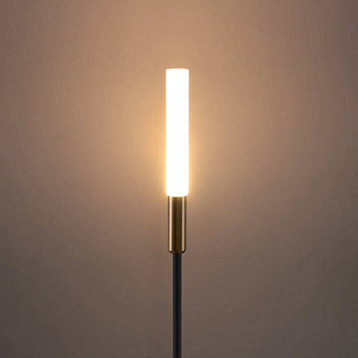 Isha Borne Extérieure Roseau Moderne Noir Allée - Neutralighting