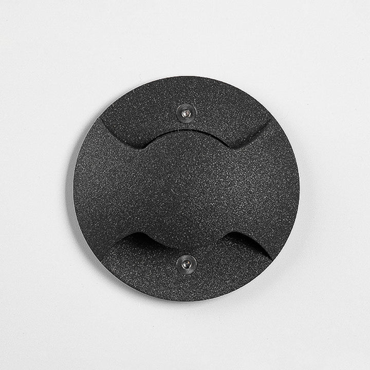Ray Éclairage Escalier Extérieur Cylindre Moderne, Métal/Verre, Noir, Jardin - Neutralighting