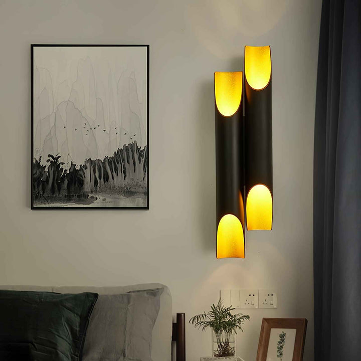 Mosaic Métal 40cm Noir LED 40W