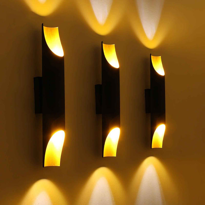 Mosaic Métal 40cm Noir LED 40W
