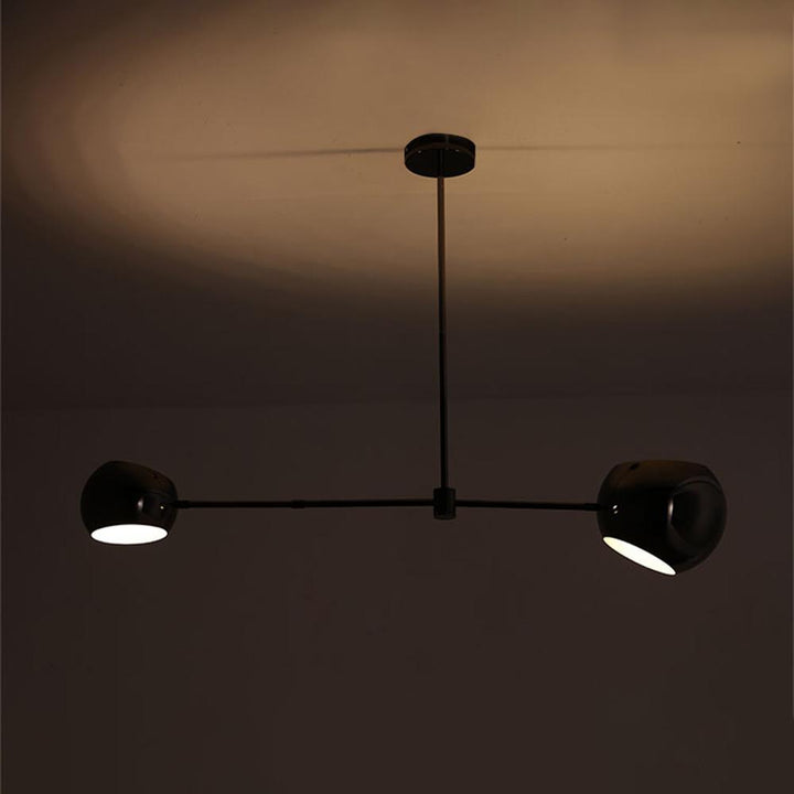 Lustra Chandelier Élégant en Verre Noir - Neutralighting