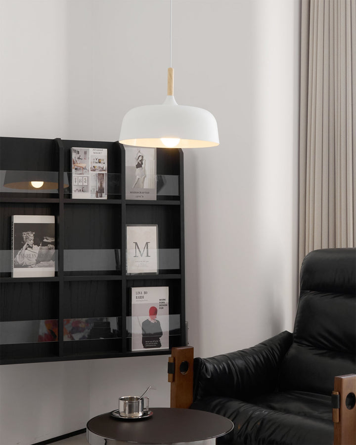 Lustra Suspension Lampe Abat-jour Blanc en Bois - Neutralighting