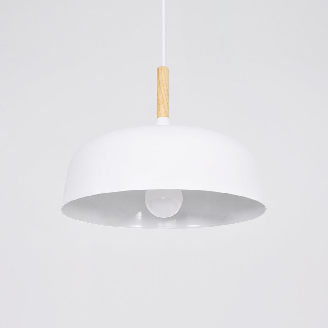 Lustra Suspension Lampe Abat-jour Blanc en Bois - Neutralighting