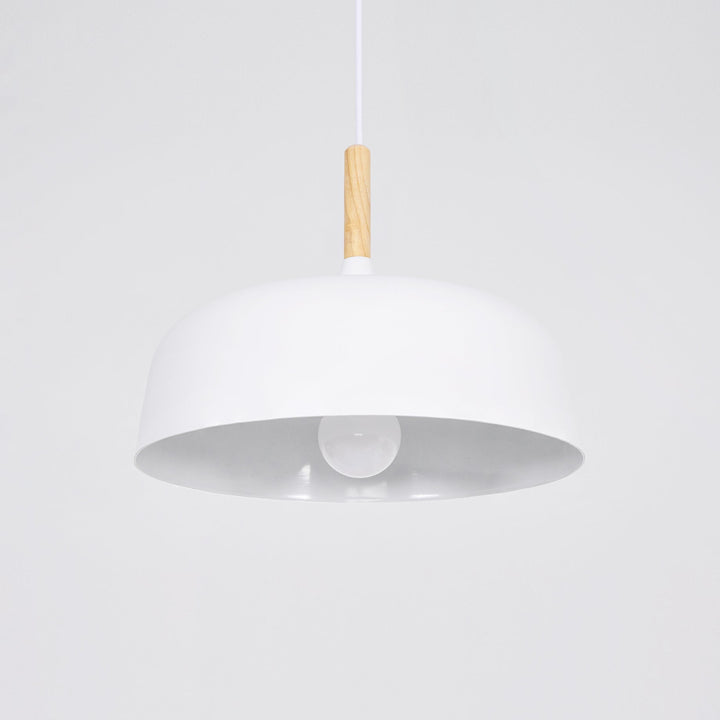 Lustra Suspension Lampe Abat-jour Blanc en Bois - Neutralighting