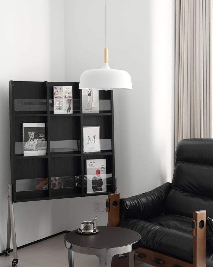 Lustra Suspension Lampe Abat-jour Blanc en Bois - Neutralighting