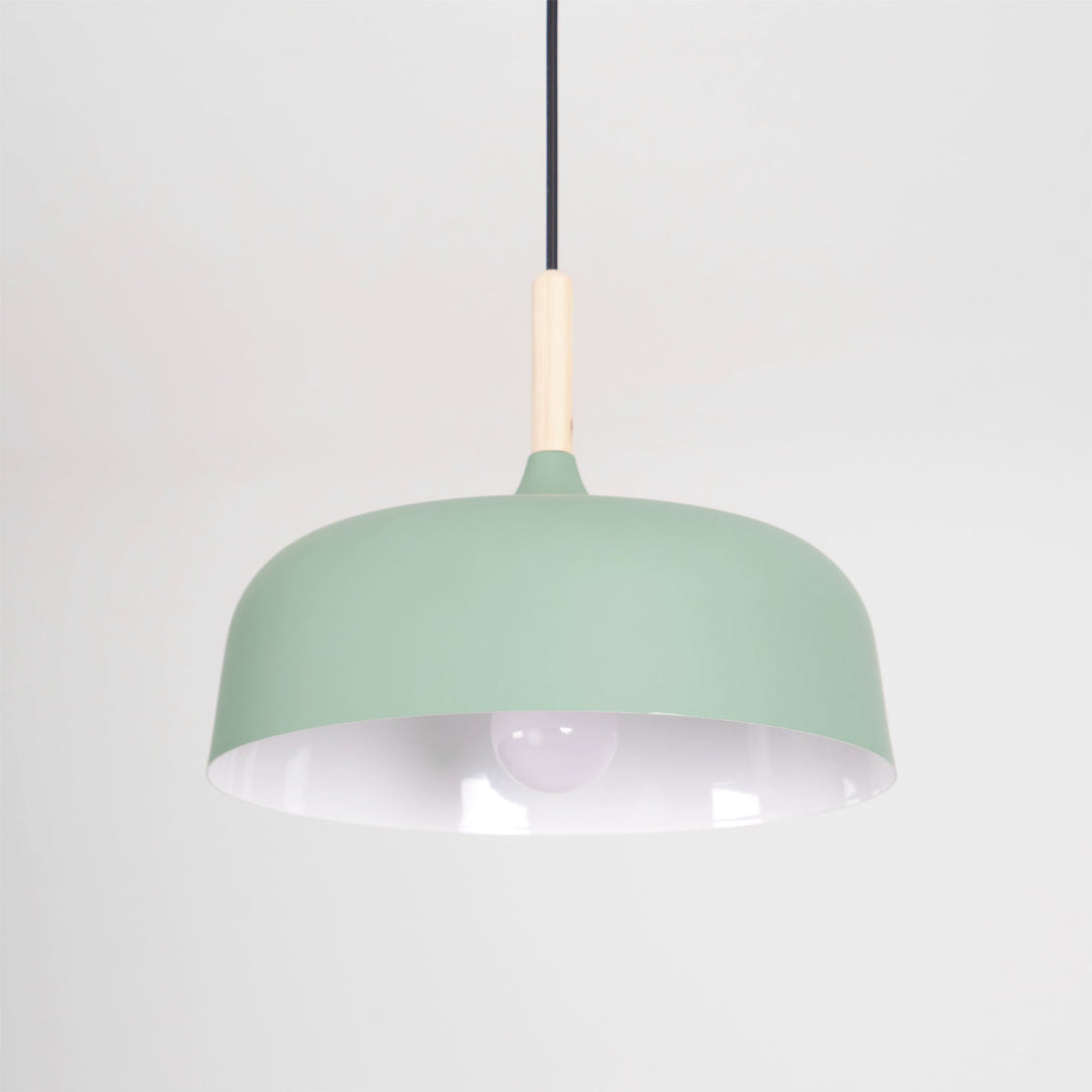 Lustra Suspension Lampe Abat-jour Blanc en Bois - Neutralighting