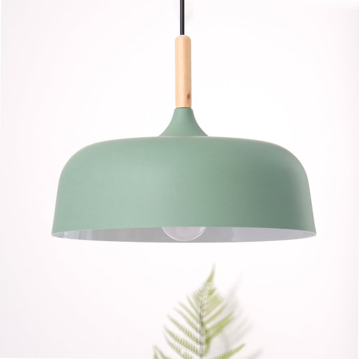 Lustra Suspension Lampe Abat-jour Blanc en Bois - Neutralighting