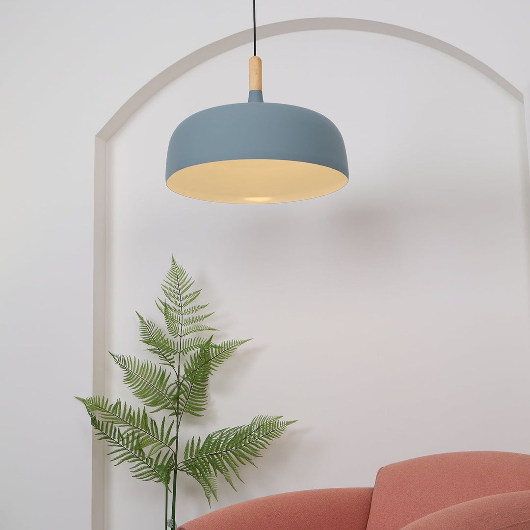 Lustra Suspension Lampe Abat-jour Blanc en Bois - Neutralighting