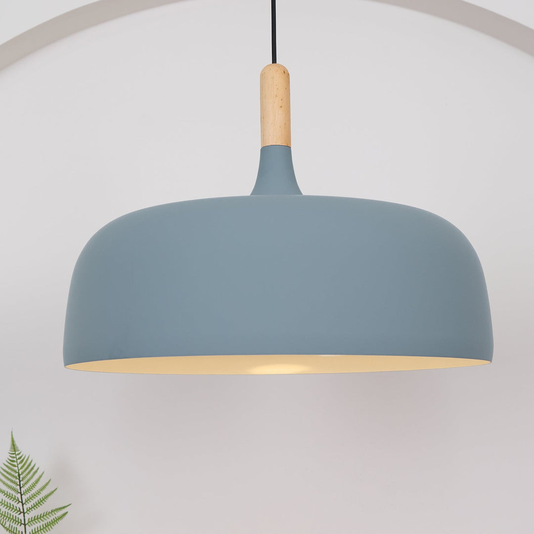 Lustra Suspension Lampe Abat-jour Blanc en Bois - Neutralighting