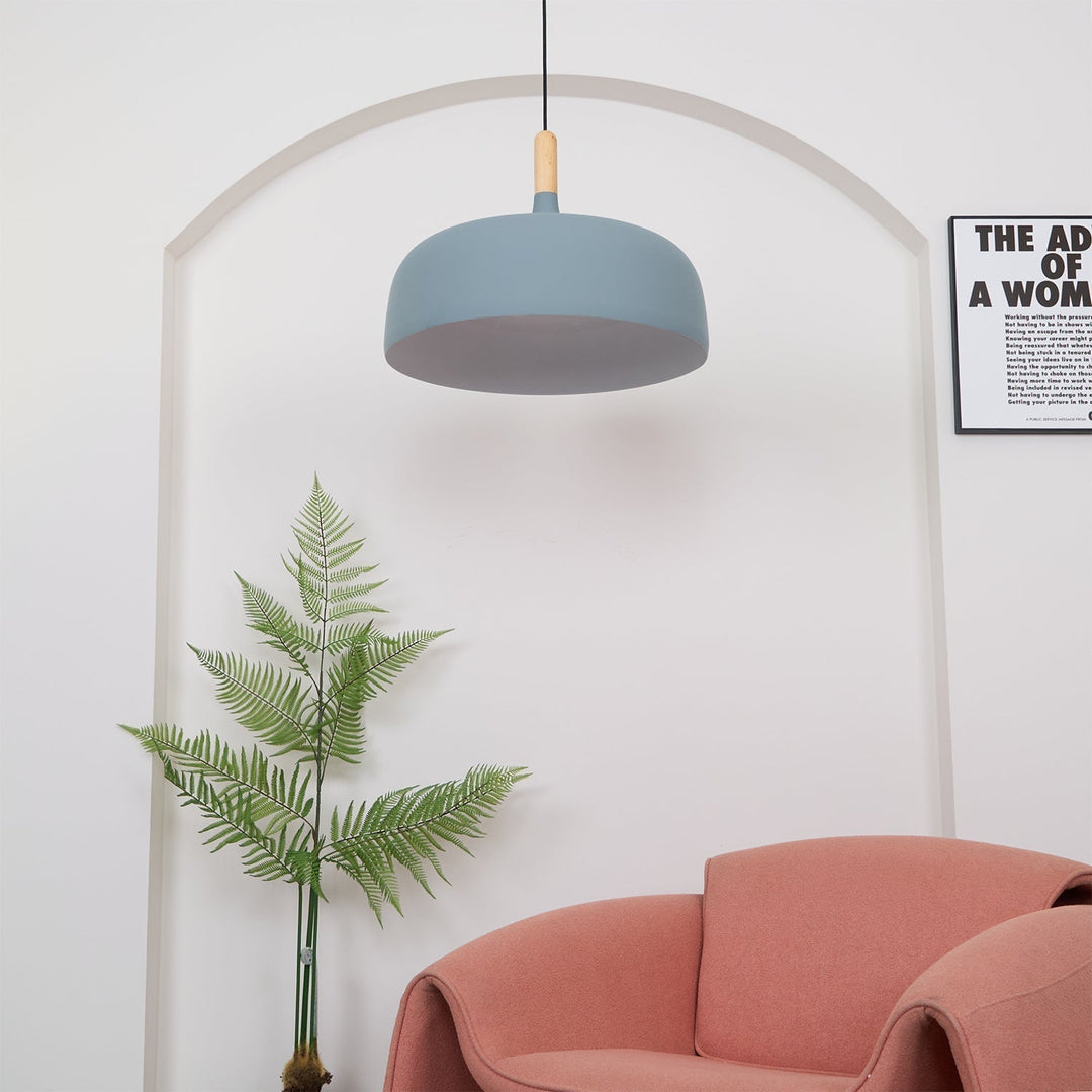 Lustra Suspension Lampe Abat-jour Blanc en Bois - Neutralighting