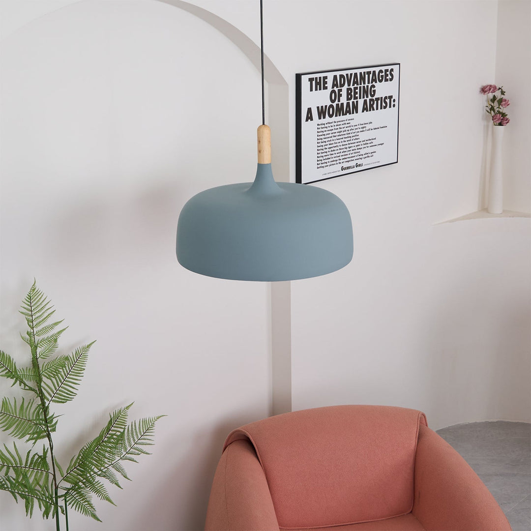 Lustra Suspension Lampe Abat-jour Blanc en Bois - Neutralighting