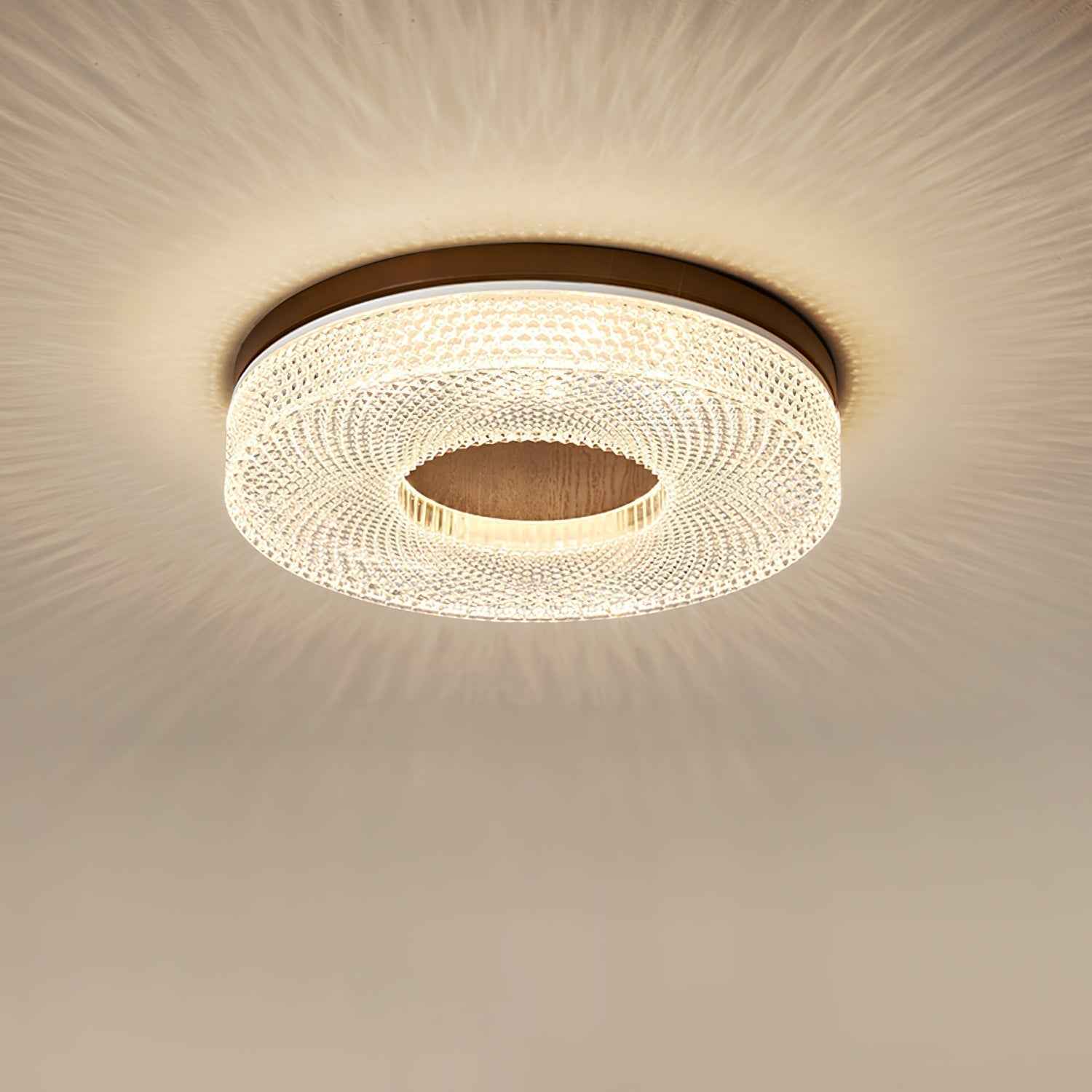 Solara Acrylique 50cm Noyer LED