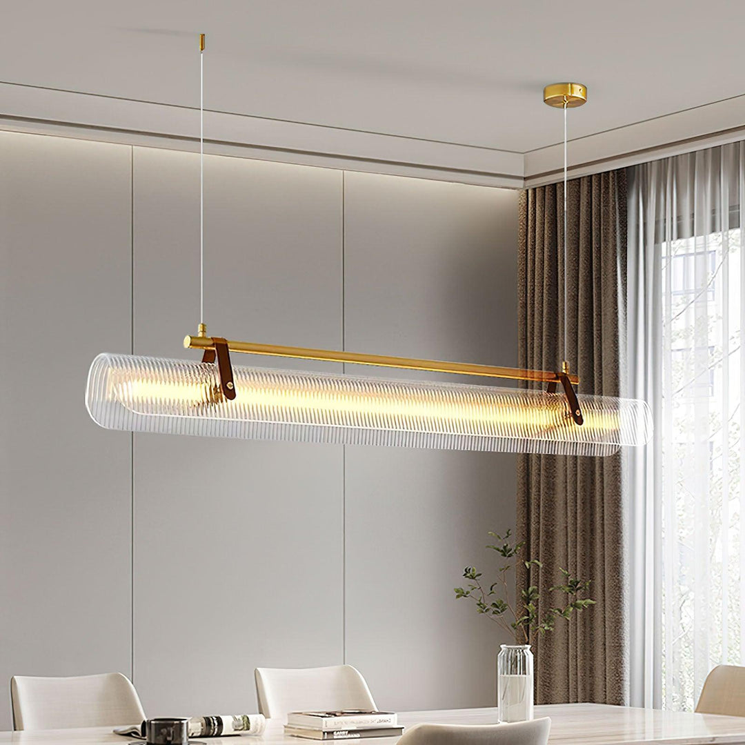 Lustra Suspension Lampe Acrylique Linéaire Moderne pour Salle à Manger - Neutralighting