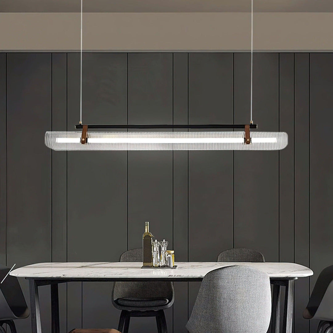 Lustra Suspension Lampe Acrylique Linéaire Moderne pour Salle à Manger - Neutralighting