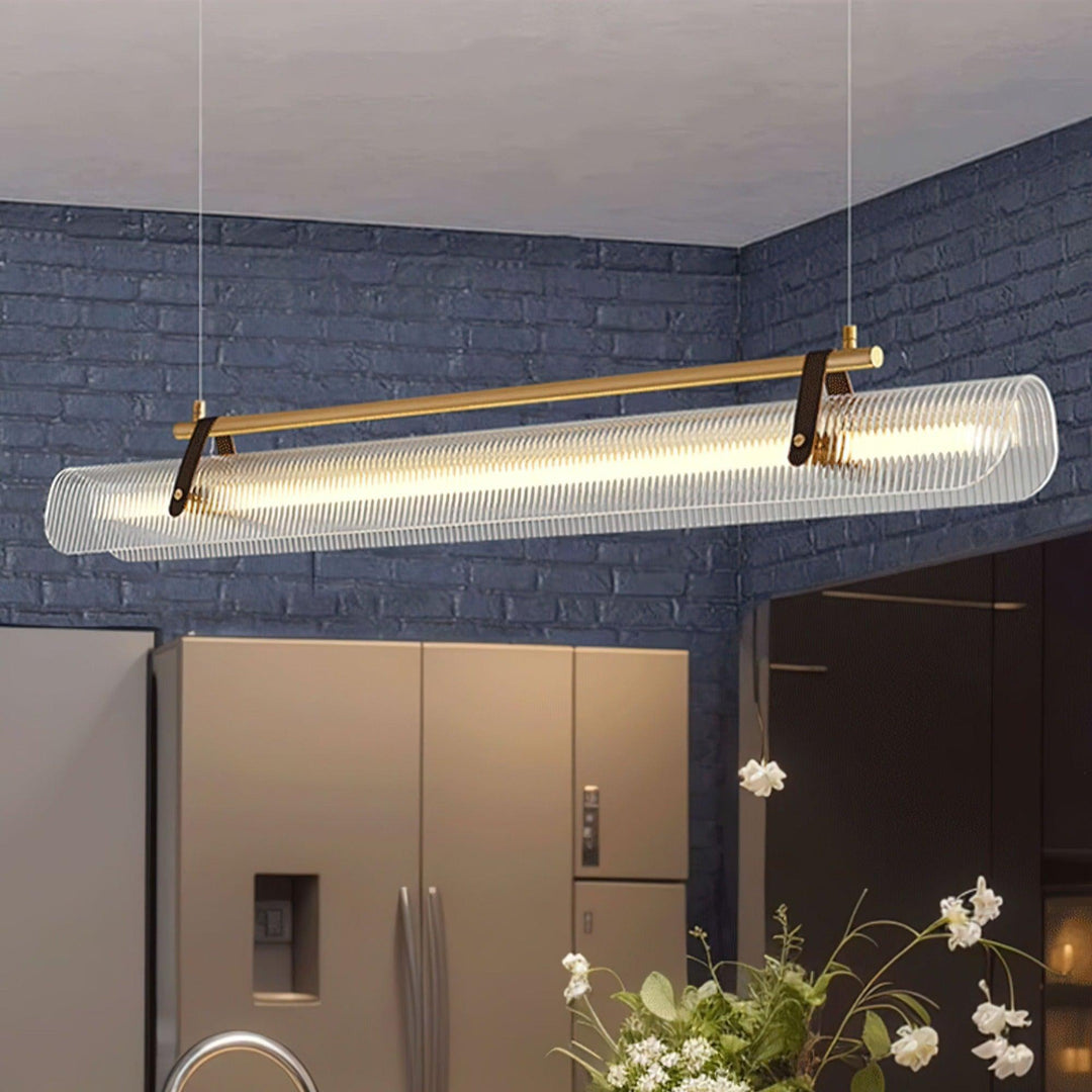 Lustra Suspension Lampe Acrylique Linéaire Moderne pour Salle à Manger - Neutralighting