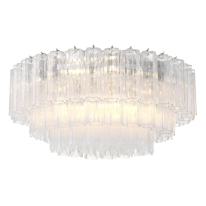 Aurora Plafonnier en Tube de Verre Superposé Ambre - Neutralighting
