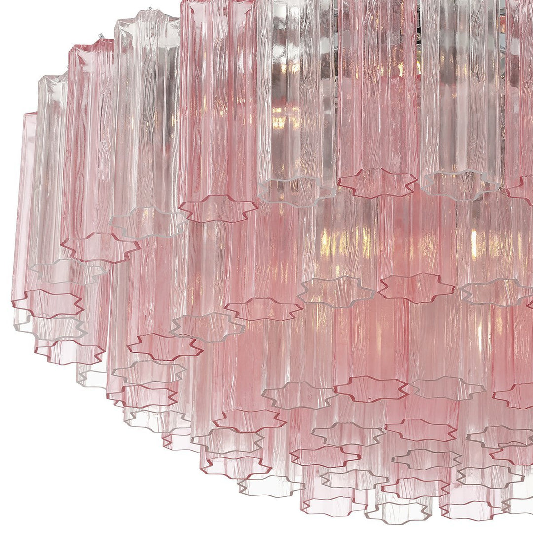 Aurora Plafonnier en Tube de Verre Superposé Ambre - Neutralighting