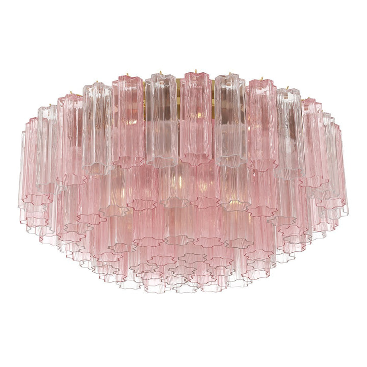 Aurora Plafonnier en Tube de Verre Superposé Ambre - Neutralighting