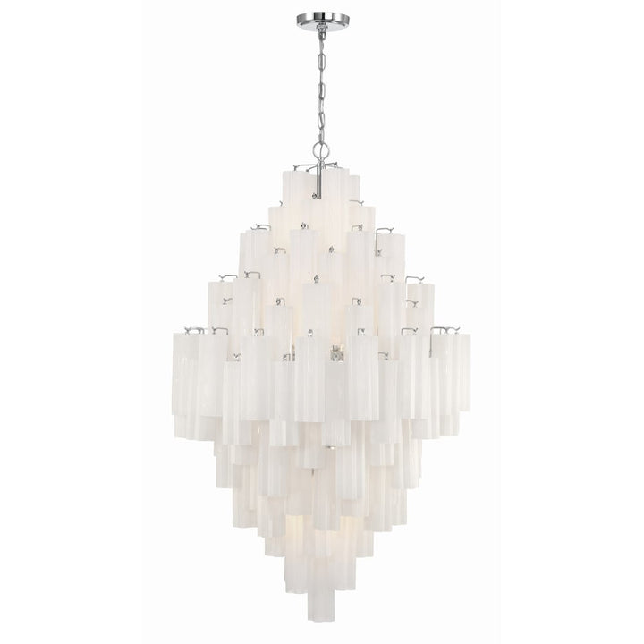 Aurora Chandelier en Tube de Verre Superposé Ambrer - Neutralighting