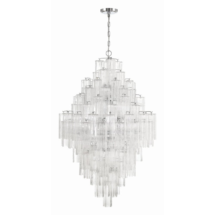Aurora Chandelier en Tube de Verre Superposé Ambrer - Neutralighting