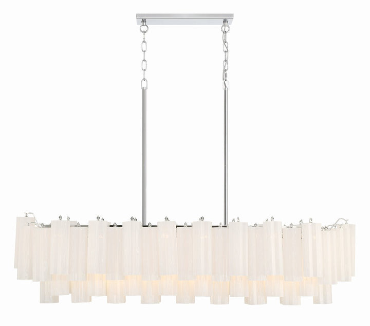 Aurora Chandelier en Tube de Verre Superposé Ambre - Neutralighting