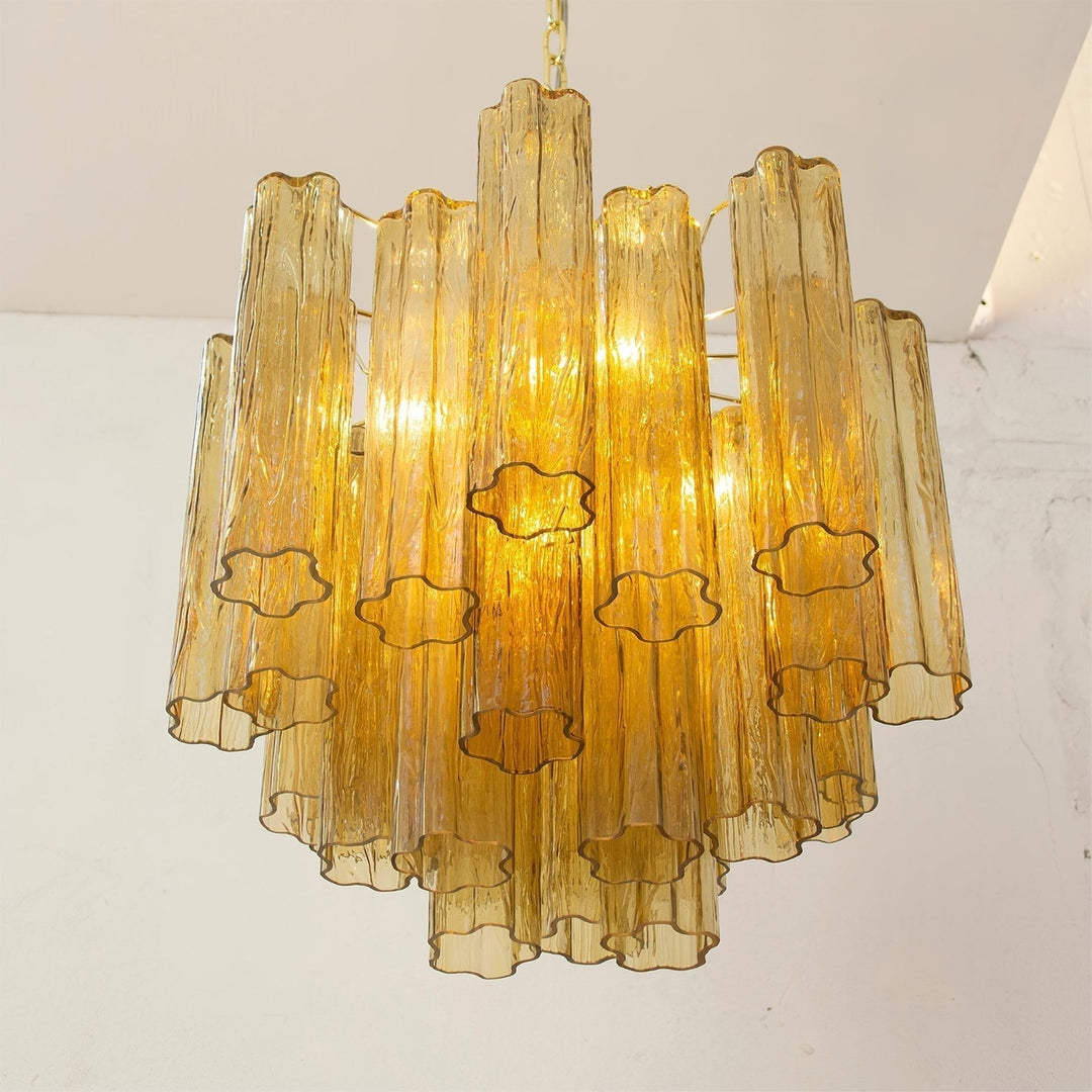 Aurora Lustre Verre Tube Superposé Luxe - Neutralighting