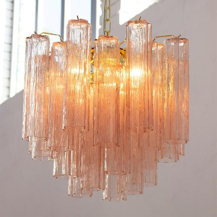 Aurora Lustre Verre Tube Superposé Luxe - Neutralighting