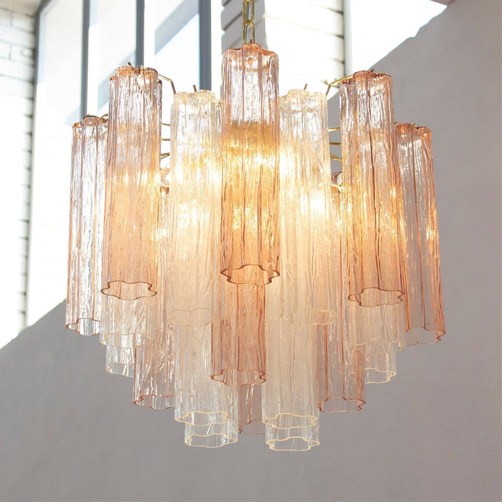 Aurora Lustre Verre Tube Superposé Luxe - Neutralighting