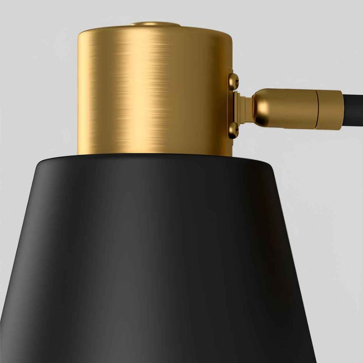 Eurmiros Métal 15cm Noir LED