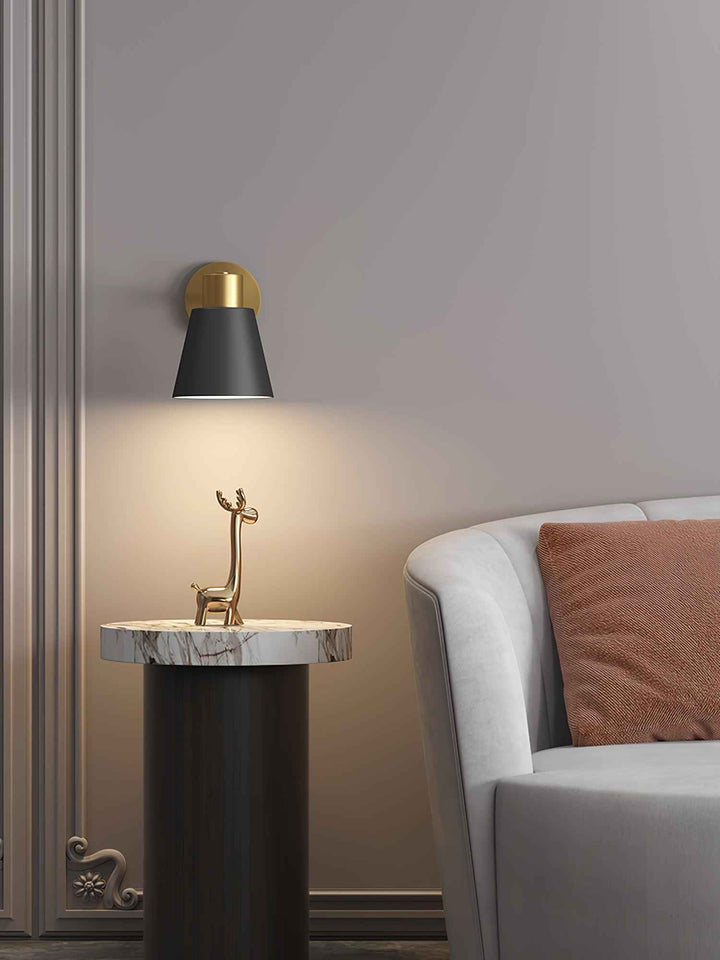 Eurmiros Métal 15cm Noir LED