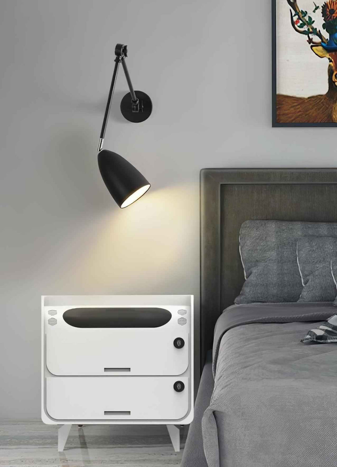 Ulrinel Métal 10cm Noir LED