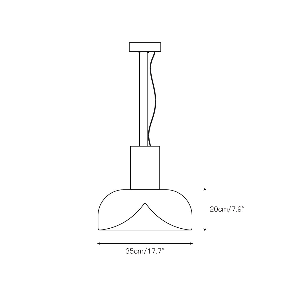 Aella Suspension en Verre Moderne Minimaliste - Neutralighting