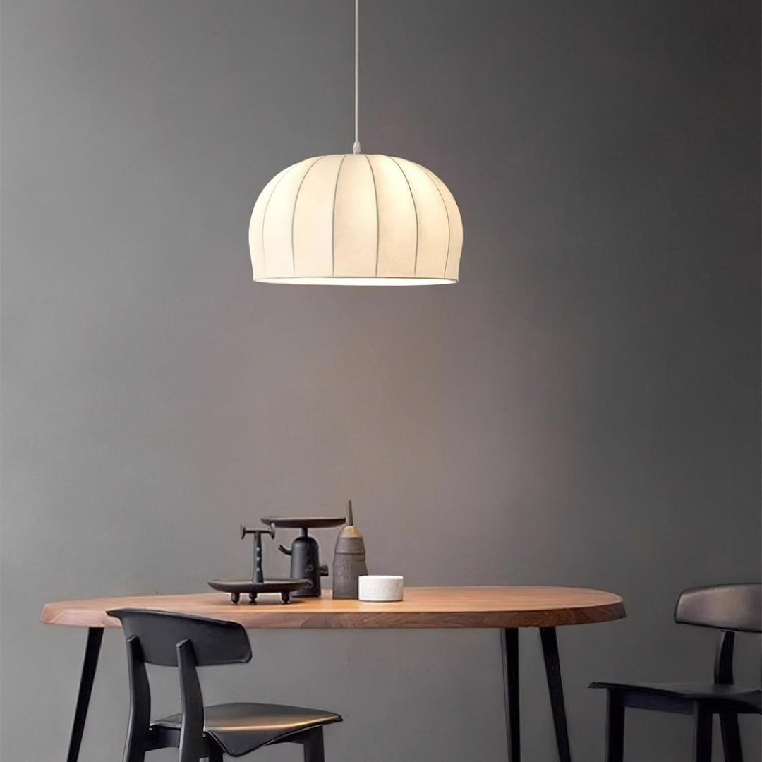 Nova Suspension en Tissu Blanc en Forme de Dôme - Neutralighting