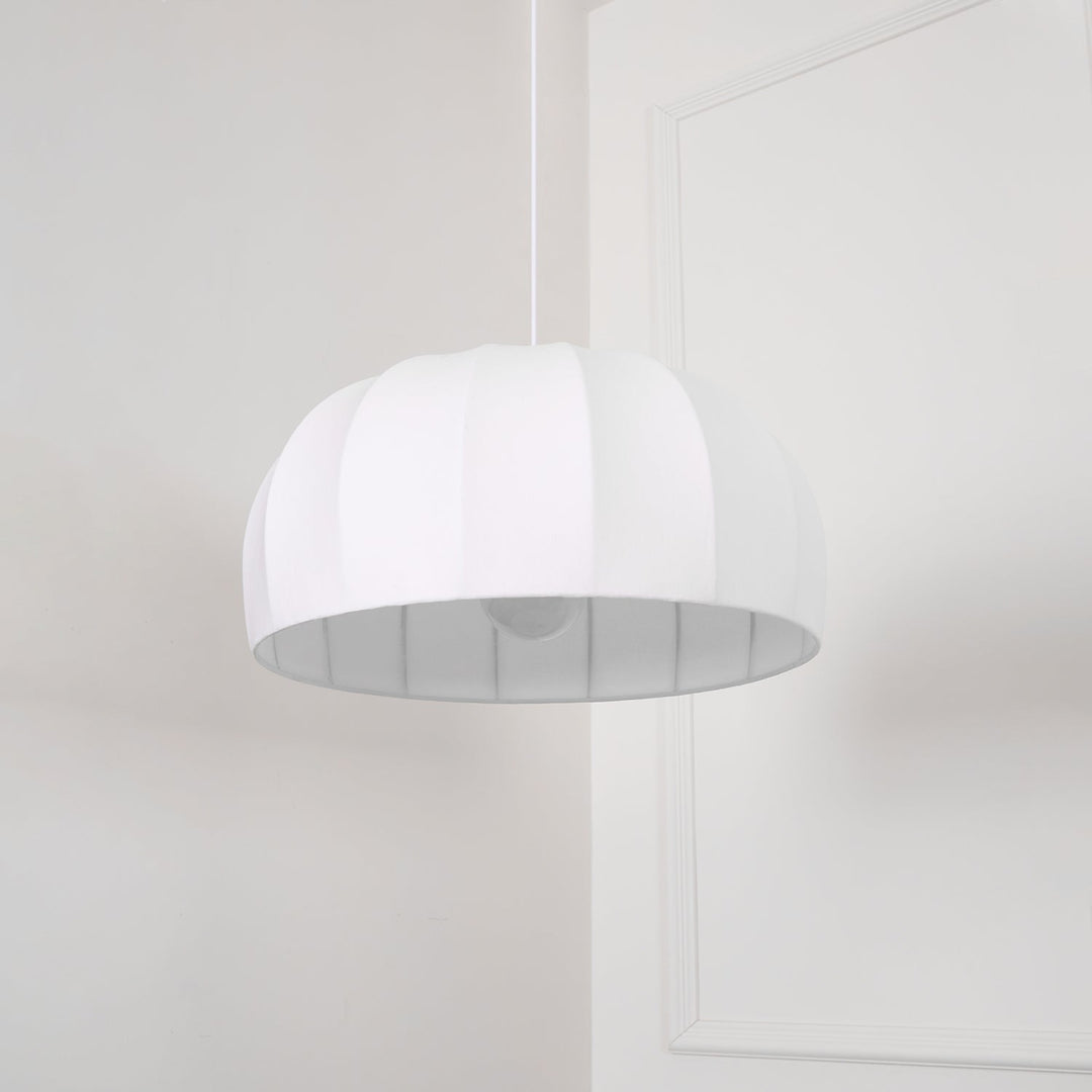 Nova Suspension en Tissu Blanc en Forme de Dôme - Neutralighting