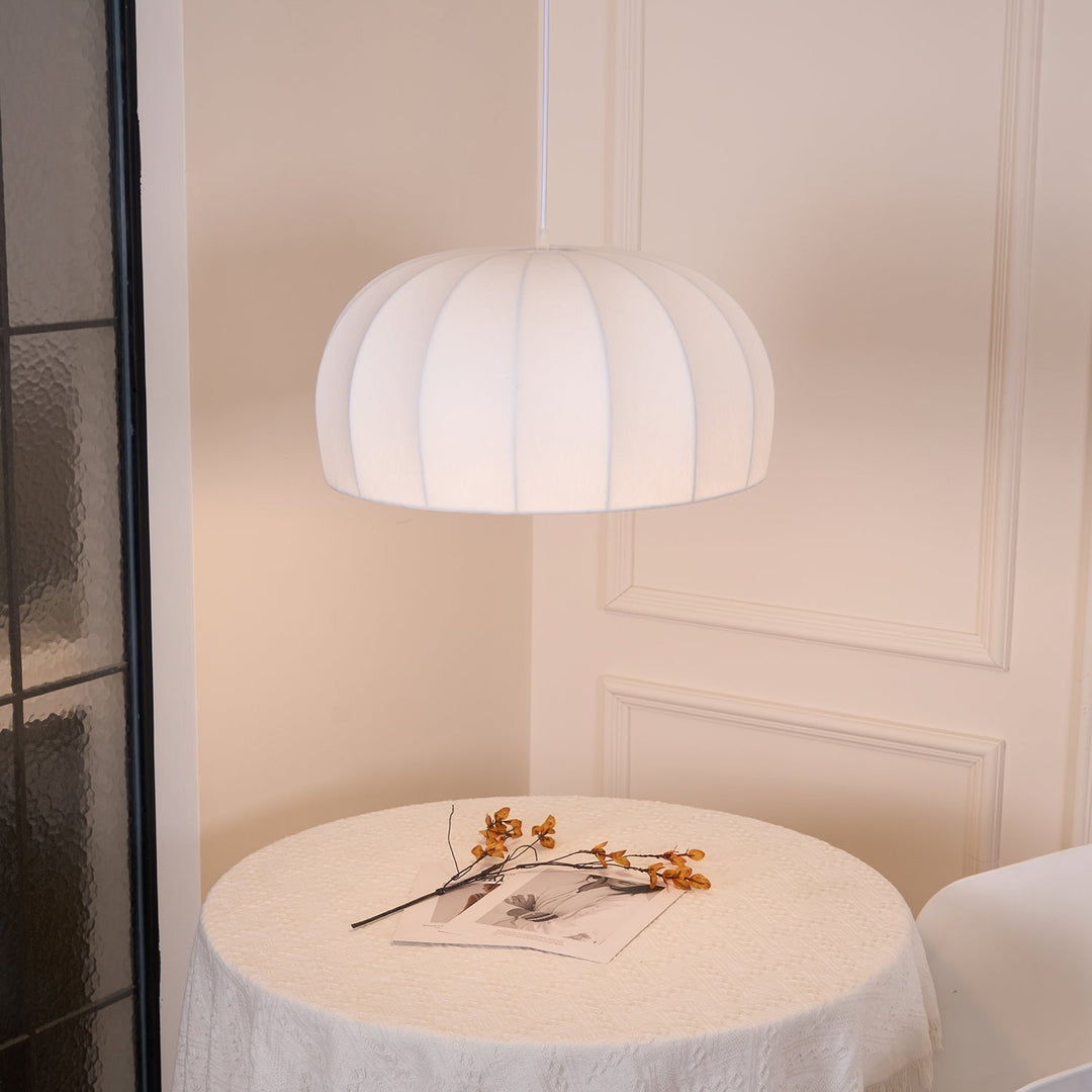 Nova Suspension en Tissu Blanc en Forme de Dôme - Neutralighting