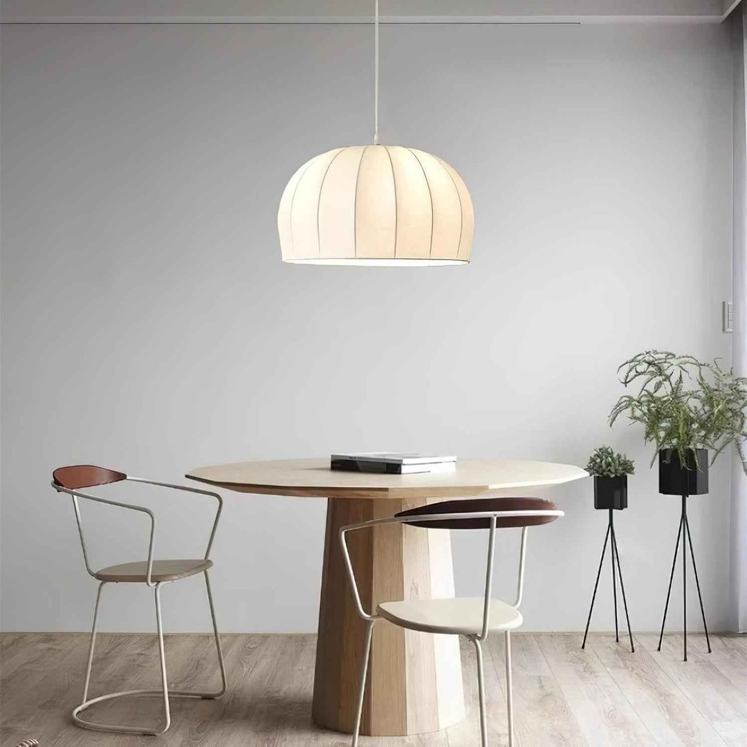 Nova Suspension en Tissu Blanc en Forme de Dôme - Neutralighting