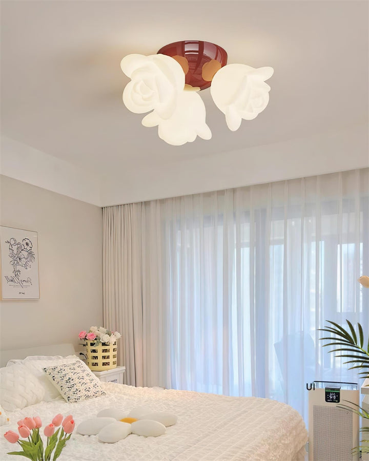 Plafonnier Baldaquin PE Rose Forme Floral Artistique Accent - Neutralighting