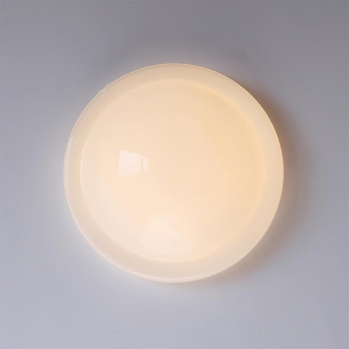 Aire Lustre Plafonnier Dôme en Verre Crème Lueur Douce - Neutralighting
