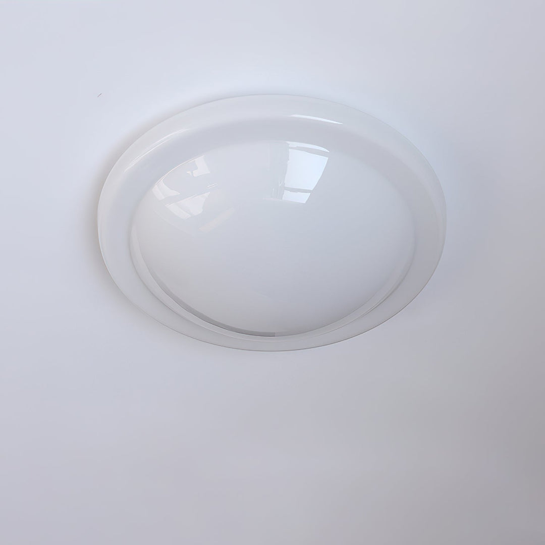 Aire Lustre Plafonnier Dôme en Verre Crème Lueur Douce - Neutralighting
