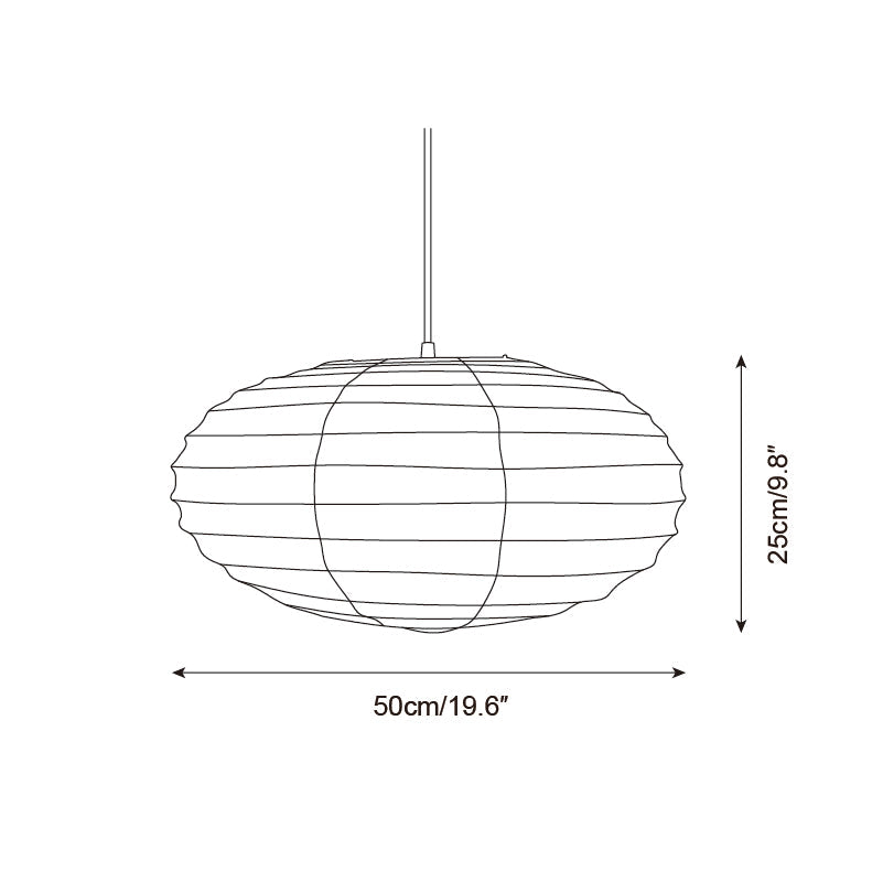 Akari Lampe Pendante Minimaliste en Papier Washi - Neutralighting