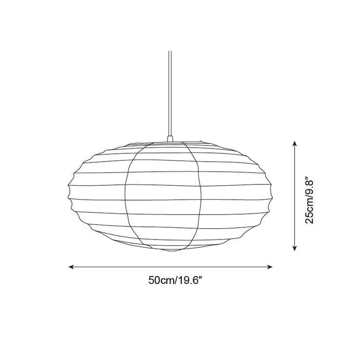 Akari Lampe Pendante Minimaliste en Papier Washi - Neutralighting