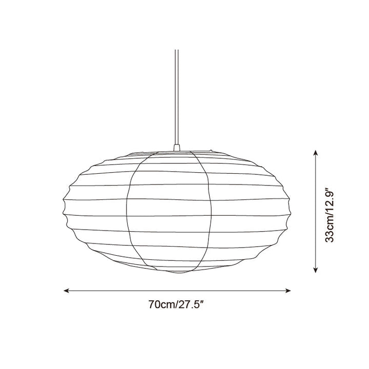 Akari Lampe Pendante Minimaliste en Papier Washi - Neutralighting