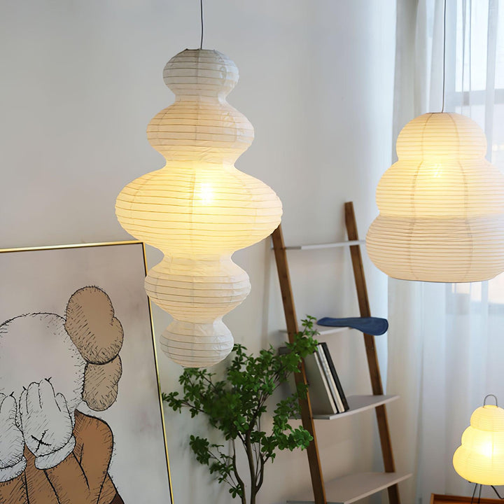 Akari Lampe Pendante Minimaliste en Bambou - Neutralighting